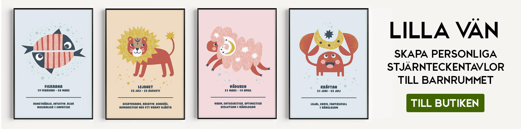 Lilla Vän - Stjärnteckenposter